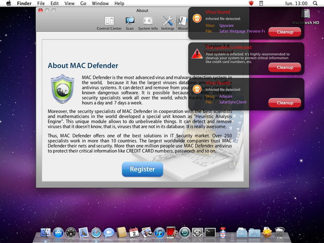 MACDefender - virus