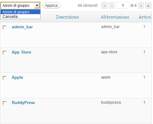 Wordpress menu tag
