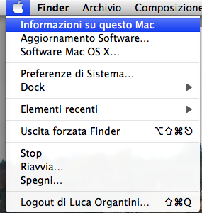 Informazioni su questo mac