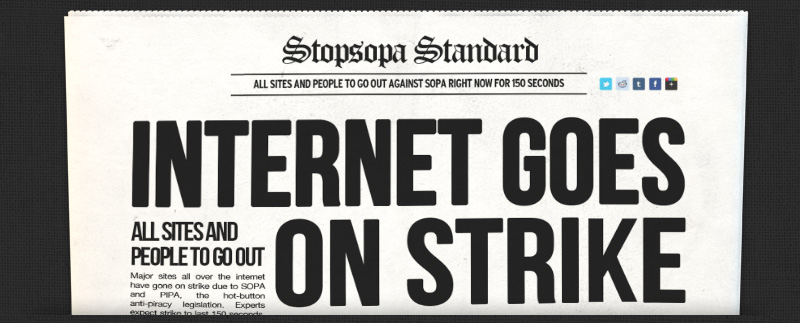 SOPA - protesta mondiale