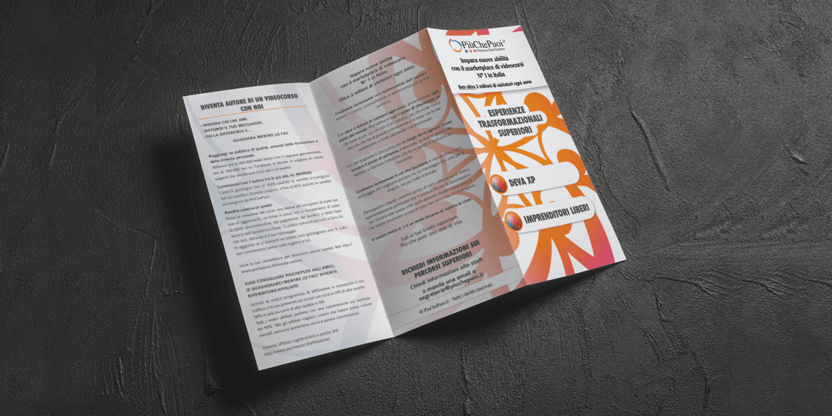 PiùChePuoi.it · Dépliant