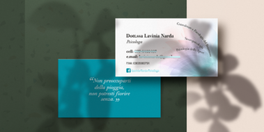 Biglietto da visita · orizzontale · stampa sul fronte e sul retro