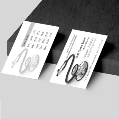 Biglietto da visita · orizzontale · stampa sul fronte e sul retro