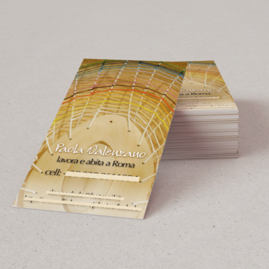 Biglietto da visita · verticale · stampa sul fronte