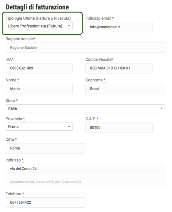 WooCommerce P.IVA e Codice Fiscale per Italia PRO | Libero professionista - fattura