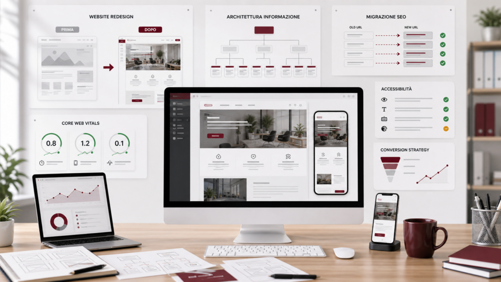 Restyling sito web aziendale: grafica, UX, SEO e performance devono lavorare insieme • dot4all