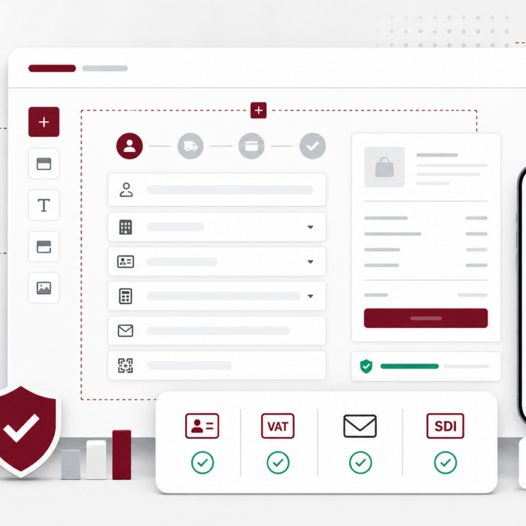 Checkout Blocks WooCommerce con Partita IVA e Codice Fiscale. Checkout Blocks WooCommerce con Partita IVA e Codice Fiscale.